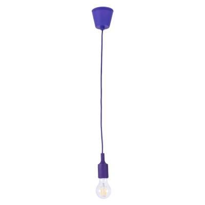 GLOBOSTAR® CABLITO 61560 Μοντέρνο Κρεμαστό Φωτιστικό Οροφής με Ντουί 1 x E27 AC 220-240V IP20 - Μωβ - Μ4 x Π4 x Υ110cm GLOBOSTAR® CABLITO 61560 Μοντέρνο Κρεμαστό Φωτιστικό Οροφής με Ντουί 1 x E27 AC 220-240V IP20 - Μωβ - Μ4 x Π4 x Υ110cm