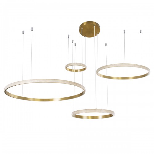 GloboStar® DIAMOND TETRA 61149 Κρεμαστό Φωτιστικό Δαχτυλίδι-Κύκλος LED CCT 150W 18379lm 360° AC 220-240V - Εναλλαγή Φωτισμού μέσω Τηλεχειριστηρίου All In One Ψυχρό 6000k+Φυσικό 4500k+Θερμό 2700k Dimmable Φ25+40+60+80cm - Χρυσό Βούρτσας - 3 Years Warranty GloboStar® DIAMOND TETRA 61149 Κρεμαστό Φωτιστικό Δαχτυλίδι-Κύκλος LED CCT 150W 18379lm 360° AC 220-240V - Εναλλαγή Φωτισμού μέσω Τηλεχειριστηρίου All In One Ψυχρό 6000k+Φυσικό 4500k+Θερμό 2700k Dimmable Φ25+40+60+80cm - Χρυσό Βούρτσας - 3 Years Warranty
