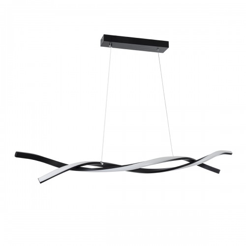 GloboStar® MORALES 61275 Κρεμαστό Φωτιστικό Οροφής Design LED CCT 54W 6048lm 200° AC 220-240V - Εναλλαγή Φωτισμού μέσω Τηλεχειριστηρίου All In One Ψυχρό 6000k+Φυσικό 4500k+Θερμό 2700k Dimmable Μ90 x Π14 x Υ14cm - Μαύρο - 3 Years Warranty Διακόσμηση - Φως 