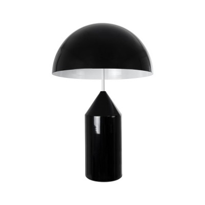 GloboStar® URANUS-L 61457 Μοντέρνο Επιτραπέζιο Φωτιστικό Πορτατίφ Δίφωτο 2 x E27 AC220-240V IP20 - Φ50 x Υ77cm - Μαύρο Μεταλλικό Καμπάνα με Διακόπτη On/Off - 5 Years Warranty Διακόσμηση - Φωτισμός - Χαλιά