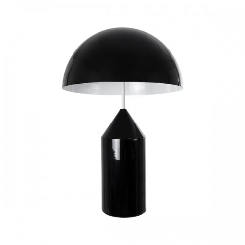 GloboStar® URANUS-L 61457 Μοντέρνο Επιτραπέζιο Φωτιστικό Πορτατίφ Δίφωτο 2 x E27 AC220-240V IP20 - Φ50 x Υ77cm - Μαύρο Μεταλλικό Καμπάνα με Διακόπτη On/Off - 5 Years Warranty Διακόσμηση - Φωτισμός - Χαλιά