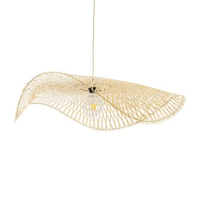 GLOBOSTAR® MELEMELE 01842 Boho Κρεμαστό Φωτιστικό Οροφής με Ντουί 1 x E27 AC 220-240V IP20 - Μπεζ - Μ100 x Π100 x Υ12cm GLOBOSTAR® MELEMELE 01842 Boho Κρεμαστό Φωτιστικό Οροφής με Ντουί 1 x E27 AC 220-240V IP20 - Μπεζ - Μ100 x Π100 x Υ12cm