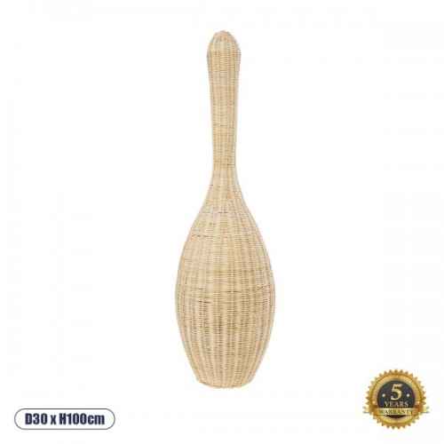 GloboStar® PARADIS 01843 Boho Επιδαπέδιο Φωτιστικό Μονόφωτο 1 x E27 IP20 Μπεζ Ξύλο - Μ30 x Π30 x Υ100cm GloboStar® PARADIS 01843 Boho Επιδαπέδιο Φωτιστικό Μονόφωτο 1 x E27 IP20 Μπεζ Ξύλο - Μ30 x Π30 x Υ100cm