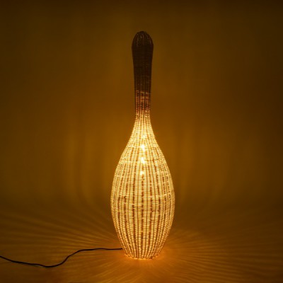 GloboStar® PARADIS 01843 Boho Επιδαπέδιο Φωτιστικό Μονόφωτο 1 x E27 IP20 Μπεζ Ξύλο - Μ30 x Π30 x Υ100cm GloboStar® PARADIS 01843 Boho Επιδαπέδιο Φωτιστικό Μονόφωτο 1 x E27 IP20 Μπεζ Ξύλο - Μ30 x Π30 x Υ100cm