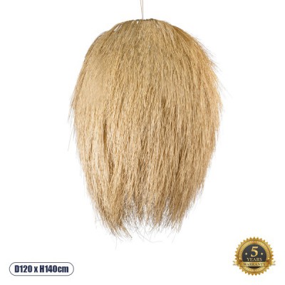 GLOBOSTAR® ARCHIPELAGO 01914 Boho Κρεμαστό Φωτιστικό Οροφής με Ντουί 1 x E27 AC 220-240V IP20 - Μπεζ - Μ120 x Π120 x Υ140cm GLOBOSTAR® ARCHIPELAGO 01914 Boho Κρεμαστό Φωτιστικό Οροφής με Ντουί 1 x E27 AC 220-240V IP20 - Μπεζ - Μ120 x Π120 x Υ140cm