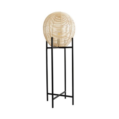 GLOBOSTAR® NERINA 02015 Boho Επιδαπέδιο Φωτιστικό με Ντουί 1 x E27 AC 220-240V IP20 - Μαύρο & Μπεζ - Μ40 x Π40 x Υ115cm GLOBOSTAR® NERINA 02015 Boho Επιδαπέδιο Φωτιστικό με Ντουί 1 x E27 AC 220-240V IP20 - Μαύρο & Μπεζ - Μ40 x Π40 x Υ115cm