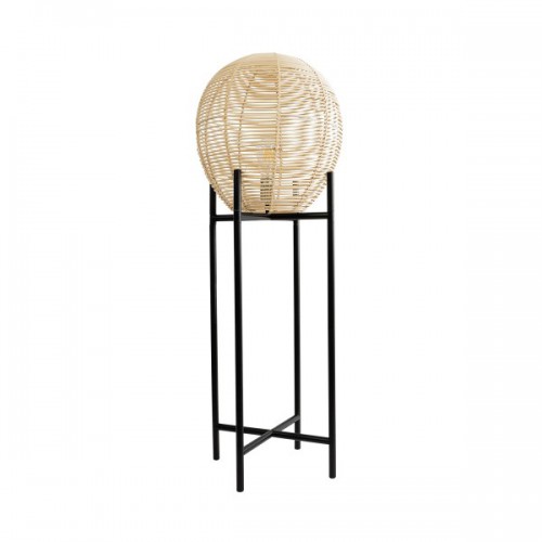 GloboStar® NERINA 02015 Boho Επιδαπέδιο Φωτιστικό Μονόφωτο 1 x E27 AC220-240V IP20 - Φ40 x Υ115cm - Μαύρο Μεταλλικό με Μπεζ Ρατάν Καπέλο Πλέγμα - 5 Χρόνια Εγγύηση Διακόσμηση - Φωτισμός - Χαλιά GloboStar® NERINA 02015 Boho Επιδαπέδιο Φωτιστικό Μονόφωτο 1 x E27 AC220-240V IP20 - Φ40 x Υ115cm - Μαύρο Μεταλλικό με Μπεζ Ρατάν Καπέλο Πλέγμα - 5 Χρόνια Εγγύηση Διακόσμηση - Φωτισμός - Χαλιά