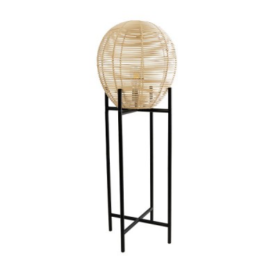 GloboStar® NERINA 02015 Boho Επιδαπέδιο Φωτιστικό Μονόφωτο 1 x E27 AC220-240V IP20 - Φ40 x Υ115cm - Μαύρο Μεταλλικό με Μπεζ Ρατάν Καπέλο Πλέγμα - 5 Χρόνια Εγγύηση Διακόσμηση - Φωτισμός - Χαλιά GloboStar® NERINA 02015 Boho Επιδαπέδιο Φωτιστικό Μονόφωτο 1 x E27 AC220-240V IP20 - Φ40 x Υ115cm - Μαύρο Μεταλλικό με Μπεζ Ρατάν Καπέλο Πλέγμα - 5 Χρόνια Εγγύηση Διακόσμηση - Φωτισμός - Χαλιά