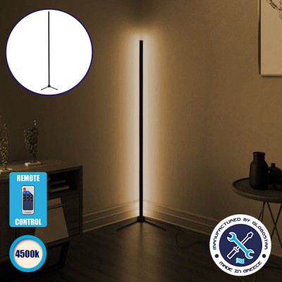 Μοντέρνο Minimal Επιδαπέδιο Μαύρο Φωτιστικό 250cm LED 40 Watt με Ασύρματο Χειριστήριο RF & Dimmer Φυσικό Λευκό 4500k GloboStar ALIEN Design GLOBO-250-2 Μοντέρνο Minimal Επιδαπέδιο Μαύρο Φωτιστικό 250cm LED 40 Watt με Ασύρματο Χειριστήριο RF & Dimmer Φυσικό Λευκό 4500k GloboStar ALIEN Design GLOBO-250-2