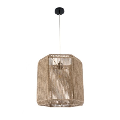 GloboStar® CAYMAN 00519 Boho Κρεμαστό Φωτιστικό Οροφής Μονόφωτο 1 x E27 AC220-240V IP20 - Φ40 x Υ40cm - Μπεζ Λεπτό Σχοινί Τριχιά Πλέγμα - 5 Χρόνια Εγγύηση Διακόσμηση - Φως - Χαλιά GloboStar® CAYMAN 00519 Boho Κρεμαστό Φωτιστικό Οροφής Μονόφωτο 1 x E27 AC220-240V IP20 - Φ40 x Υ40cm - Μπεζ Λεπτό Σχοινί Τριχιά Πλέγμα - 5 Χρόνια Εγγύηση Διακόσμηση - Φως - Χαλιά