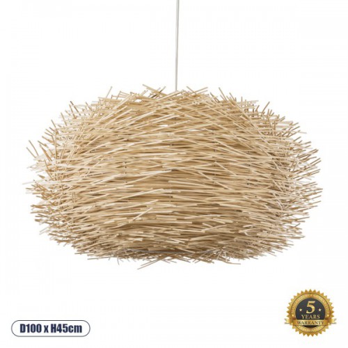 GloboStar® MINORCA 01786 Boho Κρεμαστό Φωτιστικό Οροφής Μονόφωτο 1 x E27 AC220-240V IP20 - Φ100 x Υ45cm - Μπεζ Ξύλινο Πλέγμα - 5 Χρόνια Εγγύηση Διακόσμηση - Φως - Χαλιά GloboStar® MINORCA 01786 Boho Κρεμαστό Φωτιστικό Οροφής Μονόφωτο 1 x E27 AC220-240V IP20 - Φ100 x Υ45cm - Μπεζ Ξύλινο Πλέγμα - 5 Χρόνια Εγγύηση Διακόσμηση - Φως - Χαλιά