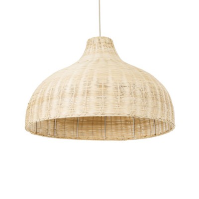 GLOBOSTAR® AFURU 01828 Boho Κρεμαστό Φωτιστικό Οροφής με Ντουί 1 x E27 AC 220-240V IP20 - Μπεζ - Μ60 x Π60 x Υ40cm