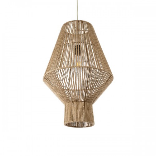 GloboStar® CAYMAN 01853 Boho Κρεμαστό Φωτιστικό Οροφής Μονόφωτο 1 x E27 AC220-240V IP20 - Φ40 x Υ60cm - Μπεζ Λεπτό Σχοινί Τριχιά Πλέγμα - 5 Χρόνια Εγγύηση Διακόσμηση - Φως - Χαλιά GloboStar® CAYMAN 01853 Boho Κρεμαστό Φωτιστικό Οροφής Μονόφωτο 1 x E27 AC220-240V IP20 - Φ40 x Υ60cm - Μπεζ Λεπτό Σχοινί Τριχιά Πλέγμα - 5 Χρόνια Εγγύηση Διακόσμηση - Φως - Χαλιά