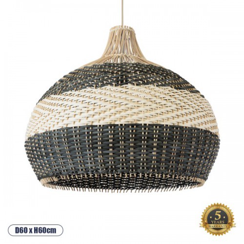 GloboStar® BARBADOS 01947 Boho Κρεμαστό Φωτιστικό Οροφής Μονόφωτο 1 x E27 AC220-240V IP20 - Φ60 x Υ60cm - Μπεζ - Χακί Ξύλινο Πλέγμα Καμπάνα - 5 Χρόνια Εγγύηση Διακόσμηση - Φως - Χαλιά GloboStar® BARBADOS 01947 Boho Κρεμαστό Φωτιστικό Οροφής Μονόφωτο 1 x E27 AC220-240V IP20 - Φ60 x Υ60cm - Μπεζ - Χακί Ξύλινο Πλέγμα Καμπάνα - 5 Χρόνια Εγγύηση Διακόσμηση - Φως - Χαλιά