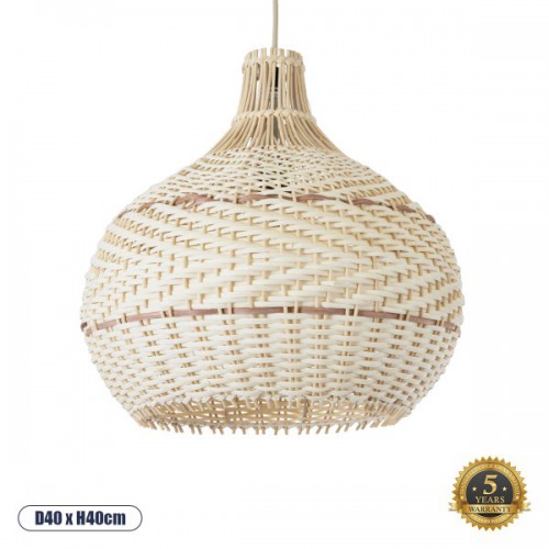 GloboStar® SANTACRUZ 01950 Boho Κρεμαστό Φωτιστικό Οροφής Μονόφωτο 1 x E27 AC220-240V IP20 - Φ40 x Υ40cm - Μπεζ - Καφέ Ξύλινο Πλέγμα Καμπάνα - 5 Χρόνια Εγγύηση Διακόσμηση - Φως - Χαλιά GloboStar® SANTACRUZ 01950 Boho Κρεμαστό Φωτιστικό Οροφής Μονόφωτο 1 x E27 AC220-240V IP20 - Φ40 x Υ40cm - Μπεζ - Καφέ Ξύλινο Πλέγμα Καμπάνα - 5 Χρόνια Εγγύηση Διακόσμηση - Φως - Χαλιά
