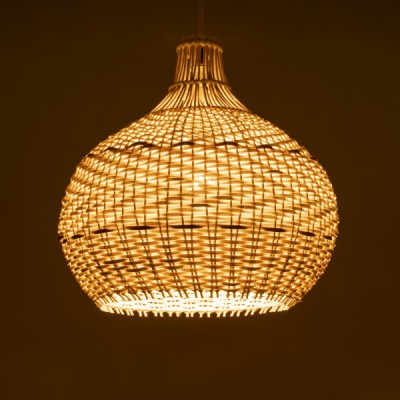 GloboStar® SANTACRUZ 01950 Boho Κρεμαστό Φωτιστικό Οροφής Μονόφωτο 1 x E27 AC220-240V IP20 - Φ40 x Υ40cm - Μπεζ - Καφέ Ξύλινο Πλέγμα Καμπάνα - 5 Χρόνια Εγγύηση Διακόσμηση - Φως - Χαλιά GloboStar® SANTACRUZ 01950 Boho Κρεμαστό Φωτιστικό Οροφής Μονόφωτο 1 x E27 AC220-240V IP20 - Φ40 x Υ40cm - Μπεζ - Καφέ Ξύλινο Πλέγμα Καμπάνα - 5 Χρόνια Εγγύηση Διακόσμηση - Φως - Χαλιά
