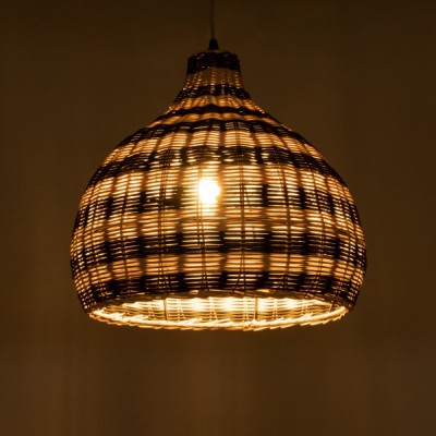 GLOBOSTAR® JAMAICA 01954 Boho Κρεμαστό Φωτιστικό Οροφής με Ντουί 1 x E27 AC 220-240V IP20 - Μπεζ & Λαδί - Μ40 x Π40 x Υ37cm GLOBOSTAR® JAMAICA 01954 Boho Κρεμαστό Φωτιστικό Οροφής με Ντουί 1 x E27 AC 220-240V IP20 - Μπεζ & Λαδί - Μ40 x Π40 x Υ37cm