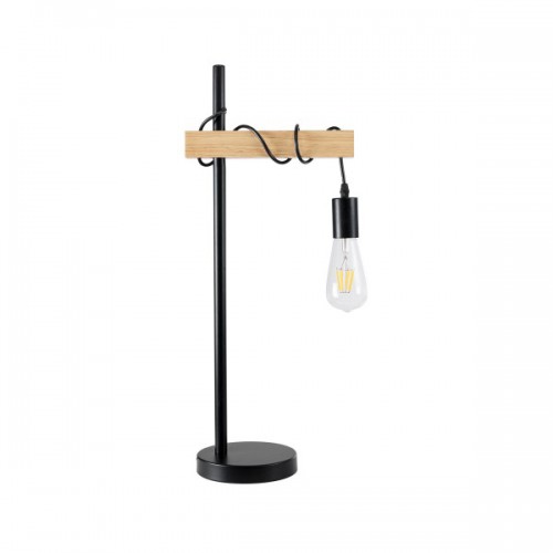 GloboStar® MINDELO 02032 Μοντέρνο Επιτραπέζιο Φωτιστικό Μονόφωτο 1 x E27 AC220-240V IP20 - Μ25 x Π15 x Υ60cm - Μαύρο Μεταλλικό Σώμα με Μπεζ Ξύλινη Βάση - 5 Χρόνια Εγγύηση Διακόσμηση - Φως - Χαλιά GloboStar® MINDELO 02032 Μοντέρνο Επιτραπέζιο Φωτιστικό Μονόφωτο 1 x E27 AC220-240V IP20 - Μ25 x Π15 x Υ60cm - Μαύρο Μεταλλικό Σώμα με Μπεζ Ξύλινη Βάση - 5 Χρόνια Εγγύηση Διακόσμηση - Φως - Χαλιά