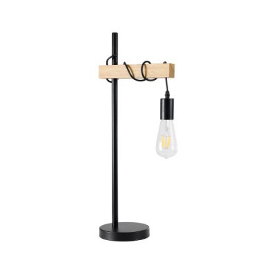 GloboStar® MINDELO 02032 Μοντέρνο Επιτραπέζιο Φωτιστικό Μονόφωτο 1 x E27 AC220-240V IP20 - Μ25 x Π15 x Υ60cm - Μαύρο Μεταλλικό Σώμα με Μπεζ Ξύλινη Βάση - 5 Χρόνια Εγγύηση Διακόσμηση - Φως - Χαλιά GloboStar® MINDELO 02032 Μοντέρνο Επιτραπέζιο Φωτιστικό Μονόφωτο 1 x E27 AC220-240V IP20 - Μ25 x Π15 x Υ60cm - Μαύρο Μεταλλικό Σώμα με Μπεζ Ξύλινη Βάση - 5 Χρόνια Εγγύηση Διακόσμηση - Φως - Χαλιά