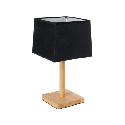 GloboStar® KOLIPE 02039 Μοντέρνο Επιτραπέζιο Φωτιστικό Πορτατίφ Μονόφωτο 1 x E27 IP20 Μπεζ Ξύλο με Μαύρο Ύφασμα - Μ20 x Π20 x Υ38cm GloboStar® KOLIPE 02039 Μοντέρνο Επιτραπέζιο Φωτιστικό Πορτατίφ Μονόφωτο 1 x E27 IP20 Μπεζ Ξύλο με Μαύρο Ύφασμα - Μ20 x Π20 x Υ38cm