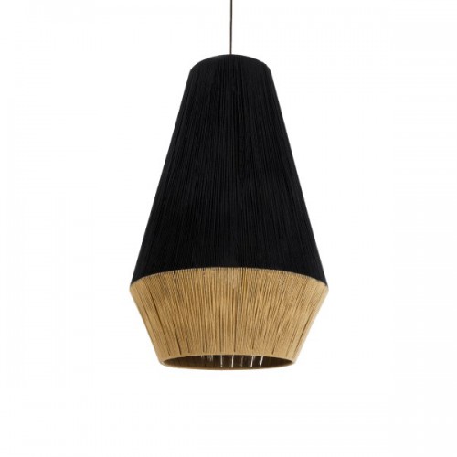 GloboStar® CAMUY 02080 Boho Φωτιστικό Οροφής Μονόφωτο 1 x E27 AC220-240V IP20 - Φ50 x Υ80cm - Μαύρο με Μπεζ Λεπτό Νήμα Βαμβακερό Πλέγμα Καμπάνα - 5 Χρόνια Εγγύηση Διακόσμηση - Φως - Χαλιά GloboStar® CAMUY 02080 Boho Φωτιστικό Οροφής Μονόφωτο 1 x E27 AC220-240V IP20 - Φ50 x Υ80cm - Μαύρο με Μπεζ Λεπτό Νήμα Βαμβακερό Πλέγμα Καμπάνα - 5 Χρόνια Εγγύηση Διακόσμηση - Φως - Χαλιά