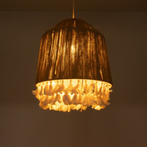 GloboStar® HUAN 02092 Boho Φωτιστικό Οροφής Μονόφωτο 1 x E27 AC220-240V IP20 - Φ40 x Υ45cm - Μπεζ με Λευκό Λεπτό Νήμα Βαμβακερό Πλέγμα Καμπάνα - 5 Χρόνια Εγγύηση Διακόσμηση - Φως - Χαλιά GloboStar® HUAN 02092 Boho Φωτιστικό Οροφής Μονόφωτο 1 x E27 AC220-240V IP20 - Φ40 x Υ45cm - Μπεζ με Λευκό Λεπτό Νήμα Βαμβακερό Πλέγμα Καμπάνα - 5 Χρόνια Εγγύηση Διακόσμηση - Φως - Χαλιά