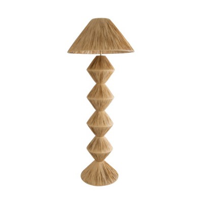 GLOBOSTAR® LUANA 02108 Boho Επιδαπέδιο Φωτιστικό με Ντουί 1 x E27 AC 220-240V IP20 - Μπεζ - Μ60 x Π60 x Υ150cm GLOBOSTAR® LUANA 02108 Boho Επιδαπέδιο Φωτιστικό με Ντουί 1 x E27 AC 220-240V IP20 - Μπεζ - Μ60 x Π60 x Υ150cm