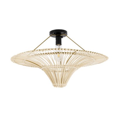 GLOBOSTAR® PALERMO 02152 Boho Κρεμαστό Φωτιστικό Οροφής με Ντουί 1 x E27 AC 220-240V IP20 - Μπεζ - Μ60 x Π60 x Υ36cm GLOBOSTAR® PALERMO 02152 Boho Κρεμαστό Φωτιστικό Οροφής με Ντουί 1 x E27 AC 220-240V IP20 - Μπεζ - Μ60 x Π60 x Υ36cm