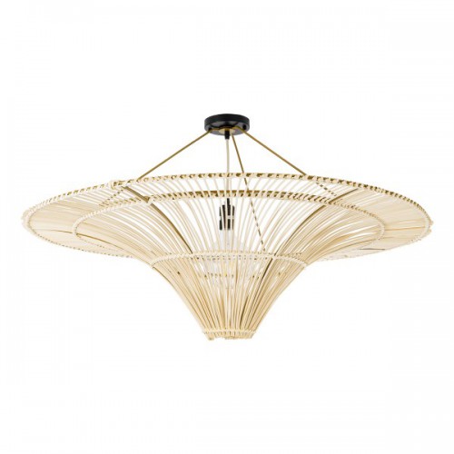 GloboStar® PALERMO 02153 Boho Φωτιστικό Οροφής Μονόφωτο 1 x E27 AC220-240V IP20 - Φ100 x Υ55cm - Μπεζ Ξύλινο Μπαμπού Πλέγμα - 5 Χρόνια Εγγύηση Διακόσμηση - Φως - Χαλιά GloboStar® PALERMO 02153 Boho Φωτιστικό Οροφής Μονόφωτο 1 x E27 AC220-240V IP20 - Φ100 x Υ55cm - Μπεζ Ξύλινο Μπαμπού Πλέγμα - 5 Χρόνια Εγγύηση Διακόσμηση - Φως - Χαλιά