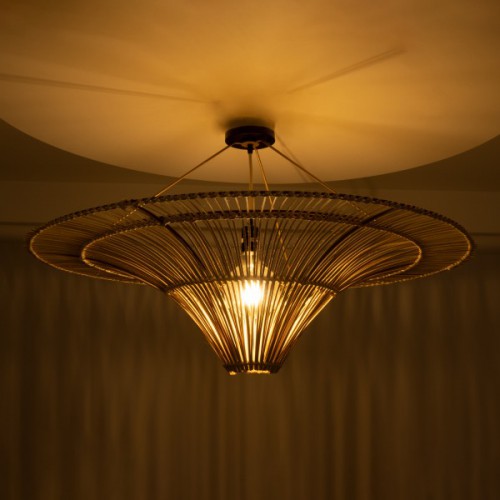 GloboStar® PALERMO 02153 Boho Φωτιστικό Οροφής Μονόφωτο 1 x E27 AC220-240V IP20 - Φ100 x Υ55cm - Μπεζ Ξύλινο Μπαμπού Πλέγμα - 5 Χρόνια Εγγύηση Διακόσμηση - Φως - Χαλιά GloboStar® PALERMO 02153 Boho Φωτιστικό Οροφής Μονόφωτο 1 x E27 AC220-240V IP20 - Φ100 x Υ55cm - Μπεζ Ξύλινο Μπαμπού Πλέγμα - 5 Χρόνια Εγγύηση Διακόσμηση - Φως - Χαλιά