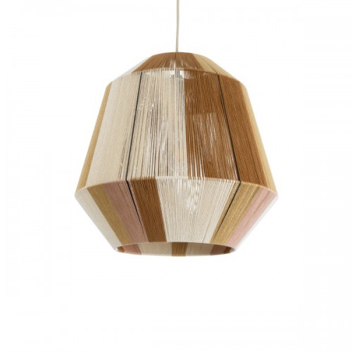 GloboStar® CORRALEJO 02187 Boho Φωτιστικό Οροφής Μονόφωτο 1 x E27 AC220-240V IP20 - Φ50 x Υ50cm - Μπεζ με Λευκό και Καφέ με Ροζ Λεπτό Νήμα Βαμβακερό Πλέγμα Καμπάνα - 5 Χρόνια Εγγύηση Διακόσμηση - Φως - Χαλιά GloboStar® CORRALEJO 02187 Boho Φωτιστικό Οροφής Μονόφωτο 1 x E27 AC220-240V IP20 - Φ50 x Υ50cm - Μπεζ με Λευκό και Καφέ με Ροζ Λεπτό Νήμα Βαμβακερό Πλέγμα Καμπάνα - 5 Χρόνια Εγγύηση Διακόσμηση - Φως - Χαλιά