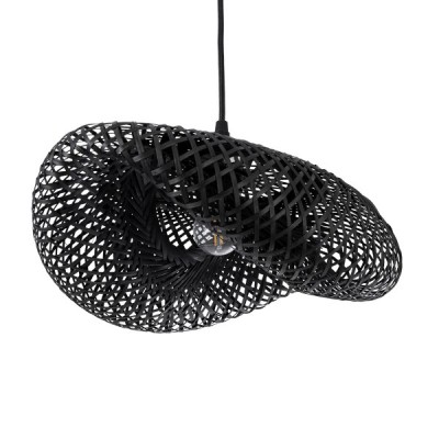 GLOBOSTAR® MEXICO 02200 Boho Κρεμαστό Φωτιστικό Οροφής με Ντουί 1 x E27 AC 220-240V IP20 - Μαύρο - Μ40 x Π30 x Υ13cm GLOBOSTAR® MEXICO 02200 Boho Κρεμαστό Φωτιστικό Οροφής με Ντουί 1 x E27 AC 220-240V IP20 - Μαύρο - Μ40 x Π30 x Υ13cm