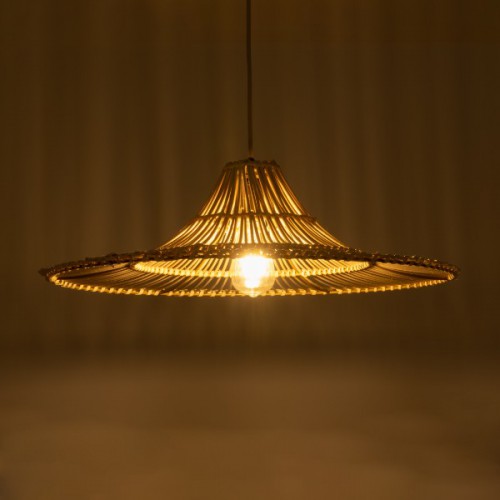 GloboStar® PALERMO 02208 Boho Κρεμαστό Φωτιστικό Οροφής Μονόφωτο 1 x E27 AC220-240V IP20 - Φ60 x Υ20cm - Μπεζ Ξύλινο Μπαμπού Πλέγμα - 5 Χρόνια Εγγύηση Διακόσμηση - Φως - Χαλιά GloboStar® PALERMO 02208 Boho Κρεμαστό Φωτιστικό Οροφής Μονόφωτο 1 x E27 AC220-240V IP20 - Φ60 x Υ20cm - Μπεζ Ξύλινο Μπαμπού Πλέγμα - 5 Χρόνια Εγγύηση Διακόσμηση - Φως - Χαλιά