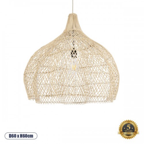 GloboStar® ADEJE 02210 Boho Φωτιστικό Οροφής Μονόφωτο 1 x E27 AC220-240V IP20 - Φ60 x Υ60cm - Μπεζ Ξύλινο Μπαμπού Πλέγμα Καμπάνα - 5 Χρόνια Εγγύηση Διακόσμηση - Φως - Χαλιά GloboStar® ADEJE 02210 Boho Φωτιστικό Οροφής Μονόφωτο 1 x E27 AC220-240V IP20 - Φ60 x Υ60cm - Μπεζ Ξύλινο Μπαμπού Πλέγμα Καμπάνα - 5 Χρόνια Εγγύηση Διακόσμηση - Φως - Χαλιά