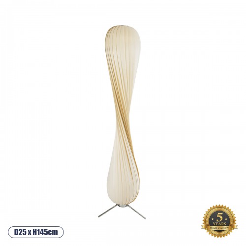 GloboStar® PRAIA 02225 Μοντέρνο Επιδαπέδιο Φωτιστικό Δίφωτο 2 x E27 IP20 Μπεζ Ξύλο - Μ25 x Π25 x Υ145cm GloboStar® PRAIA 02225 Μοντέρνο Επιδαπέδιο Φωτιστικό Δίφωτο 2 x E27 IP20 Μπεζ Ξύλο - Μ25 x Π25 x Υ145cm