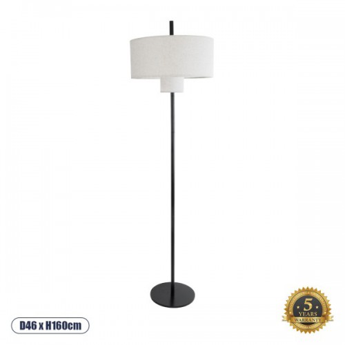 GloboStar® AYANNA 02228 Μοντέρνο Επιδαπέδιο Φωτιστικό Μονόφωτο 3 x E27 AC220-240V IP20 - Φ46 x Υ160cm - Μαύρο - Λευκό Αλουμινίου Πλέγμα - 5 Χρόνια Εγγύηση Διακόσμηση - Φως - Χαλιά GloboStar® AYANNA 02228 Μοντέρνο Επιδαπέδιο Φωτιστικό Μονόφωτο 3 x E27 AC220-240V IP20 - Φ46 x Υ160cm - Μαύρο - Λευκό Αλουμινίου Πλέγμα - 5 Χρόνια Εγγύηση Διακόσμηση - Φως - Χαλιά