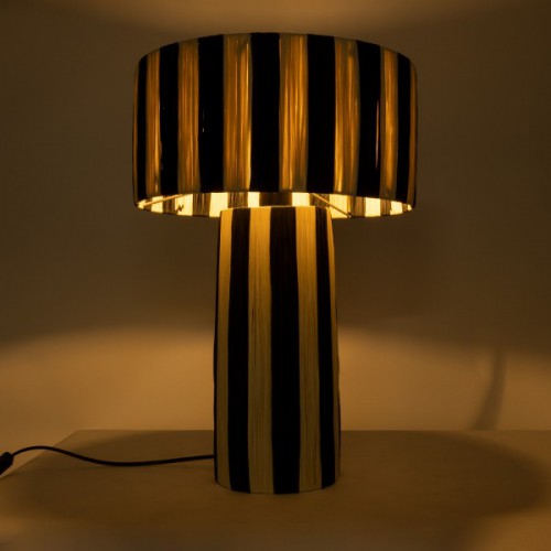 GloboStar® NASSAU 02234 Boho Επιτραπέζιο Φωτιστικό Πορτατίφ Μονόφωτο 1 x E27 IP20 Μπεζ & Μαύρη Raffia - Μ37 x Π37 x Υ55cm GloboStar® NASSAU 02234 Boho Επιτραπέζιο Φωτιστικό Πορτατίφ Μονόφωτο 1 x E27 IP20 Μπεζ & Μαύρη Raffia - Μ37 x Π37 x Υ55cm