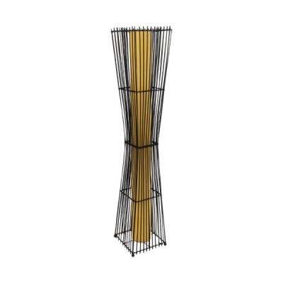 GLOBOSTAR® PALMA 02274 Boho Επιδαπέδιο Φωτιστικό με Ντουί 2 x E27 AC 220-240V IP20 - Μαύρο & Μπεζ - Μ25 x Π25 x Υ140cm GLOBOSTAR® PALMA 02274 Boho Επιδαπέδιο Φωτιστικό με Ντουί 2 x E27 AC 220-240V IP20 - Μαύρο & Μπεζ - Μ25 x Π25 x Υ140cm