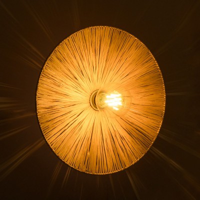GloboStar® COLOMBO 02277 Boho Φωτιστικό Τοίχου - Απλίκα Μονόφωτο 1 x E27 AC 220-240V IP20 - Φ40 x Υ4.5cm - Μπεζ Καφέ Φυσική Ράφια Άχυρο Πλέγμα - 5 Χρόνια Εγγύηση Διακόσμηση - Φως - Χαλιά GloboStar® COLOMBO 02277 Boho Φωτιστικό Τοίχου - Απλίκα Μονόφωτο 1 x E27 AC 220-240V IP20 - Φ40 x Υ4.5cm - Μπεζ Καφέ Φυσική Ράφια Άχυρο Πλέγμα - 5 Χρόνια Εγγύηση Διακόσμηση - Φως - Χαλιά