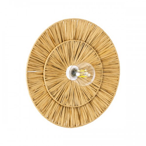 GloboStar® COLOMBO 02284 Boho Φωτιστικό Τοίχου - Απλίκα Μονόφωτο 1 x E27 AC 220-240V IP20 - Φ40 x Υ4.5cm - Μπεζ Καφέ Φυσική Ράφια Άχυρο Πλέγμα - 5 Χρόνια Εγγύηση Διακόσμηση - Φως - Χαλιά GloboStar® COLOMBO 02284 Boho Φωτιστικό Τοίχου - Απλίκα Μονόφωτο 1 x E27 AC 220-240V IP20 - Φ40 x Υ4.5cm - Μπεζ Καφέ Φυσική Ράφια Άχυρο Πλέγμα - 5 Χρόνια Εγγύηση Διακόσμηση - Φως - Χαλιά