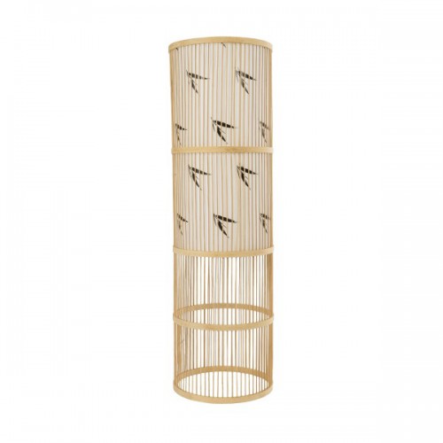 GloboStar® FALKLAND 02307 Boho Επιδαπέδιο Φωτιστικό Μονόφωτο 1 x E27 AC220-240V IP20 - Φ30 x Υ100cm - Λευκό Υφασμάτινο με Μάυρες Λεπτομέρειες και Μπεζ Ξύλινο Μπαμπού Πλέγμα - 5 Χρόνια Εγγύηση Διακόσμηση - Φως - Χαλιά GloboStar® FALKLAND 02307 Boho Επιδαπέδιο Φωτιστικό Μονόφωτο 1 x E27 AC220-240V IP20 - Φ30 x Υ100cm - Λευκό Υφασμάτινο με Μάυρες Λεπτομέρειες και Μπεζ Ξύλινο Μπαμπού Πλέγμα - 5 Χρόνια Εγγύηση Διακόσμηση - Φως - Χαλιά