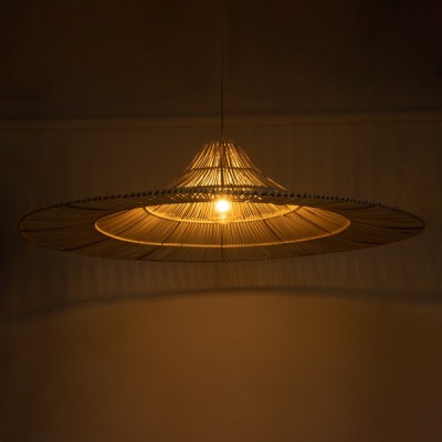 GloboStar® PALERMO 02311 Boho Κρεμαστό Φωτιστικό Οροφής Μονόφωτο 1 x E27 AC220-240V IP20 - Φ160 x Υ45cm - Μπεζ Ξύλινο Μπαμπού Πλέγμα - 5 Χρόνια Εγγύηση Διακόσμηση - Φως - Χαλιά GloboStar® PALERMO 02311 Boho Κρεμαστό Φωτιστικό Οροφής Μονόφωτο 1 x E27 AC220-240V IP20 - Φ160 x Υ45cm - Μπεζ Ξύλινο Μπαμπού Πλέγμα - 5 Χρόνια Εγγύηση Διακόσμηση - Φως - Χαλιά