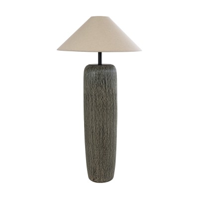 GloboStar® OLIANA 02315 Boho Επιδαπέδιο Φωτιστικό Μονόφωτο 1 x E27 AC220-240V IP20 - Φ55 x Υ110cm - Γκρι Ανθρακί Κεραμικό με Μπεζ Υφασμάτινο Καπέλο - 5 Χρόνια Εγγύηση Διακόσμηση - Φως - Χαλιά GloboStar® OLIANA 02315 Boho Επιδαπέδιο Φωτιστικό Μονόφωτο 1 x E27 AC220-240V IP20 - Φ55 x Υ110cm - Γκρι Ανθρακί Κεραμικό με Μπεζ Υφασμάτινο Καπέλο - 5 Χρόνια Εγγύηση Διακόσμηση - Φως - Χαλιά