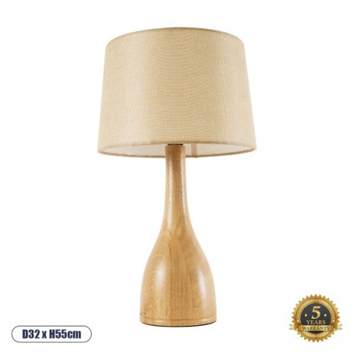 GloboStar® BERKBAY 02319 Boho Επιτραπέζιο Φωτιστικό Μονόφωτο 1 x E27 AC220-240V IP20 - Φ32 x Υ55cm - Μπεζ Ξύλινο με Μπεζ Υφασμάτινο Καπέλο - 5 Χρόνια Εγγύηση Διακόσμηση - Φως - Χαλιά GloboStar® BERKBAY 02319 Boho Επιτραπέζιο Φωτιστικό Μονόφωτο 1 x E27 AC220-240V IP20 - Φ32 x Υ55cm - Μπεζ Ξύλινο με Μπεζ Υφασμάτινο Καπέλο - 5 Χρόνια Εγγύηση Διακόσμηση - Φως - Χαλιά