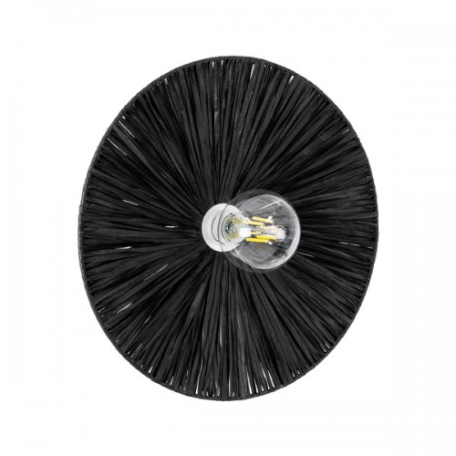 GloboStar® COLOMBO 02279 Boho Φωτιστικό Τοίχου - Απλίκα Μονόφωτο 1 x E27 AC 220-240V IP20 - Φ40 x Υ4.5cm - Μαύρη Φυσική Ράφια Άχυρο Πλέγμα - 5 Χρόνια Εγγύηση Διακόσμηση - Φως - Χαλιά GloboStar® COLOMBO 02279 Boho Φωτιστικό Τοίχου - Απλίκα Μονόφωτο 1 x E27 AC 220-240V IP20 - Φ40 x Υ4.5cm - Μαύρη Φυσική Ράφια Άχυρο Πλέγμα - 5 Χρόνια Εγγύηση Διακόσμηση - Φως - Χαλιά