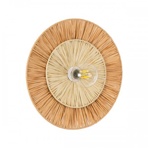 GloboStar® COLOMBO 02278 Boho Φωτιστικό Τοίχου - Απλίκα Μονόφωτο 1 x E27 AC 220-240V IP20 - Φ40 x Υ4.5cm - Μπεζ με Μπεζ Καφέ Φυσική Ράφια Άχυρο Πλέγμα - 5 Χρόνια Εγγύηση Διακόσμηση - Φως - Χαλιά GloboStar® COLOMBO 02278 Boho Φωτιστικό Τοίχου - Απλίκα Μονόφωτο 1 x E27 AC 220-240V IP20 - Φ40 x Υ4.5cm - Μπεζ με Μπεζ Καφέ Φυσική Ράφια Άχυρο Πλέγμα - 5 Χρόνια Εγγύηση Διακόσμηση - Φως - Χαλιά