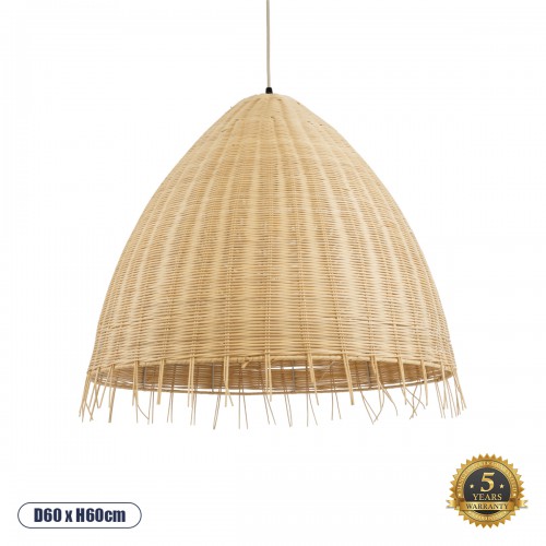 GloboStar® AQUATIC 01743 Boho Κρεμαστό Φωτιστικό Οροφής Μονόφωτο 1 x E27 AC220-240V IP20 - Φ60 x Υ60cm - Μπεζ Ξύλινο Μπαμπού Πλέγμα Καμπάνα - 5 Χρόνια Εγγύηση Διακόσμηση - Φως - Χαλιά GloboStar® AQUATIC 01743 Boho Κρεμαστό Φωτιστικό Οροφής Μονόφωτο 1 x E27 AC220-240V IP20 - Φ60 x Υ60cm - Μπεζ Ξύλινο Μπαμπού Πλέγμα Καμπάνα - 5 Χρόνια Εγγύηση Διακόσμηση - Φως - Χαλιά