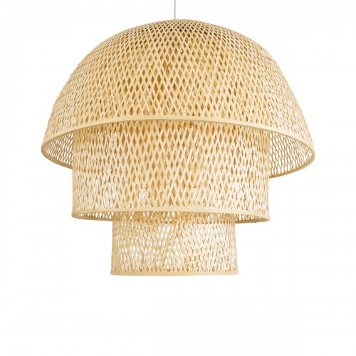GloboStar® HIROKA 02046 Boho Κρεμαστό Φωτιστικό Οροφής Μονόφωτο 1 x E27 AC220-240V IP20 - Φ100 x Υ110cm - Μπεζ Ξύλινο Μπαμπού Πλέγμα Καμπάνα - 5 Χρόνια Εγγύηση Διακόσμηση - Φως - Χαλιά GloboStar® HIROKA 02046 Boho Κρεμαστό Φωτιστικό Οροφής Μονόφωτο 1 x E27 AC220-240V IP20 - Φ100 x Υ110cm - Μπεζ Ξύλινο Μπαμπού Πλέγμα Καμπάνα - 5 Χρόνια Εγγύηση Διακόσμηση - Φως - Χαλιά