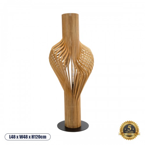 GloboStar® MIHIRO 02150 Boho Επιδαπέδιο Φωτιστικό Μονόφωτο 1 x E27 AC220-240V IP20 - Μ48 x Π48 x Υ120cm - Καφέ Ξύλινο με Μαύρη Μεταλλική Βάση Πλέγμα - 5 Χρόνια Εγγύηση Διακόσμηση - Φως - Χαλιά GloboStar® MIHIRO 02150 Boho Επιδαπέδιο Φωτιστικό Μονόφωτο 1 x E27 AC220-240V IP20 - Μ48 x Π48 x Υ120cm - Καφέ Ξύλινο με Μαύρη Μεταλλική Βάση Πλέγμα - 5 Χρόνια Εγγύηση Διακόσμηση - Φως - Χαλιά