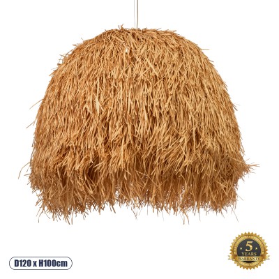 GLOBOSTAR® GUADELOUPE 02156 Boho Κρεμαστό Φωτιστικό Οροφής με Ντουί 1 x E27 AC 220-240V IP20 - Μπεζ - Μ120 x Π120 x Υ100cm GLOBOSTAR® GUADELOUPE 02156 Boho Κρεμαστό Φωτιστικό Οροφής με Ντουί 1 x E27 AC 220-240V IP20 - Μπεζ - Μ120 x Π120 x Υ100cm